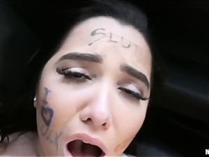 Picking up Karlee Grey and she gets beaten in her taut cooch